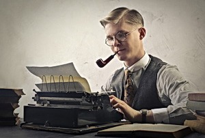 Writer at work